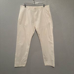 Mens Calvin Klein white pants 36x32
